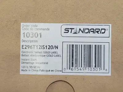 NEW STANDARD E296T12IS120/N