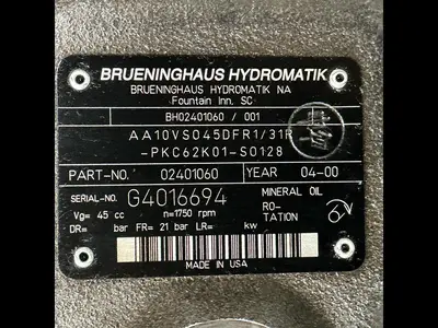 USED BRUENINGHAUS HYDROMATIK AA10VS045DFR1/31R-PKC62K01-S0128