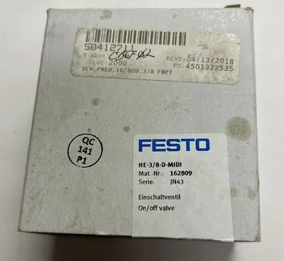 Used FESTO HE-3/8-D-MIDI Pump & Valve Parts Ohio US | Surplus Asset Holdings #1234137