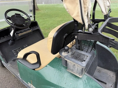 (1) 2015 E-Z-Go golf cart with a Kawasaki gas engine, includes canopy, fold-down windshield, and bal...