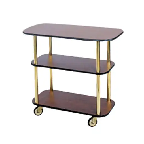 Geneva Rectangular Dessert Cart w/ Multi-Tiered Design - Mahogany (36100)
