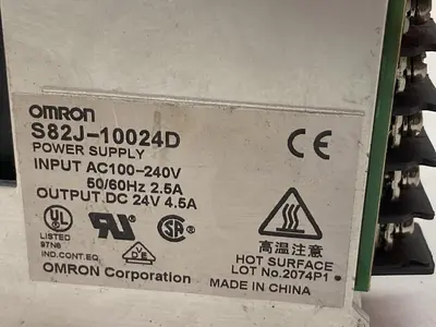 Used OMRON S82J-10024D Miscellaneous Equipment (Electrical & Power) | Surplus Asset Holdings #1190363