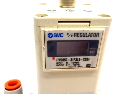 USED SMC ELECTRO PNEUMATIC REGULATOR 0~10VDC 0.7~100PSI