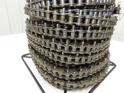 Peer 50R X100FT SP D-1 E2PIN Roller Chain #50 Riveted 100' Reel D-1 Attachment