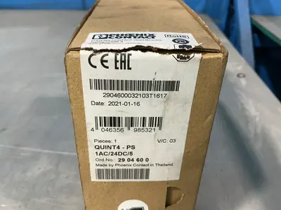 Used 2021 PHOENIX CONTACT QUINT4PS/1AC/24DC/5 DIN Rail Power Supplies Ohio US | HGR 24 #1549593