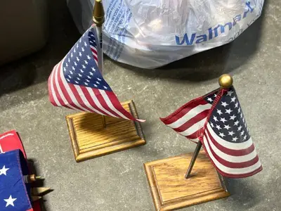 Patriotic Tablecloths, Cloths, Flags, and Decorations Assortment