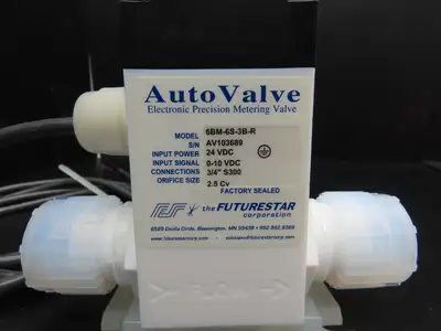 Futurestar 6BM-6S-3B-R Auto Valve 1/2" Tube 24VDC Input Power 0-10V Input Signal