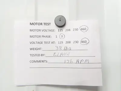 Electra Gear CK50TC-17ALC510LE Gearmotor 10:1 Ratio 173rpm .5Hp 480V 3PH 56C LH
