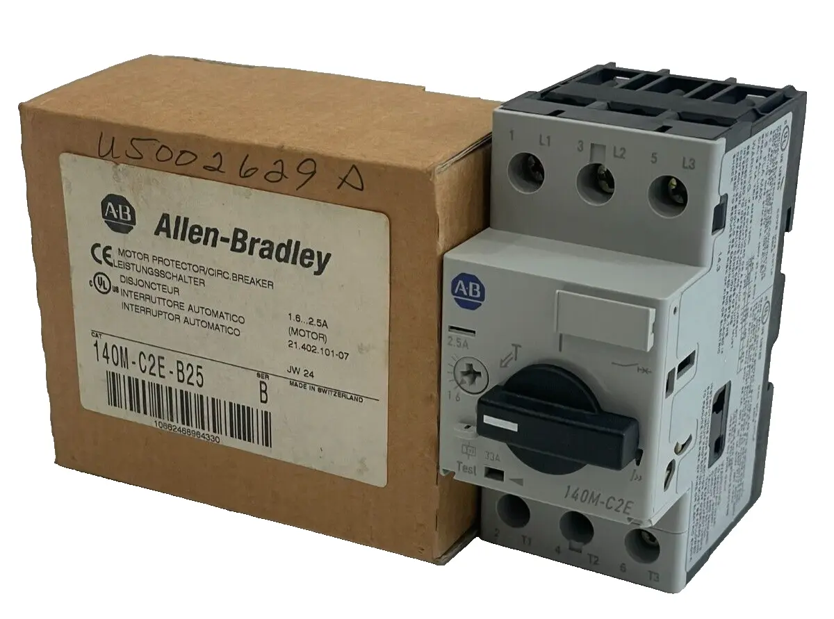 ALLEN BRADLEY 140M-C2E-B25 CIRCUIT BREAKER SERIES B 140MC2EB25 NEW, SURPLUS