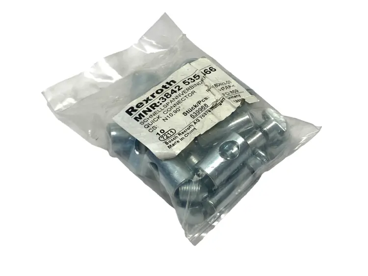 New | in-Stock Rexroth Quick Connector, Galvanized N10, 90° Steel, PACK OF 10 Misc Fasteners Michigan US | Maverick Industrial Sales #1419267