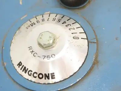 Nidec Shimpo RXC-750 Ringcone Inline Gearbox 0-18 RPM Adjustable Speed .75Hp 56C