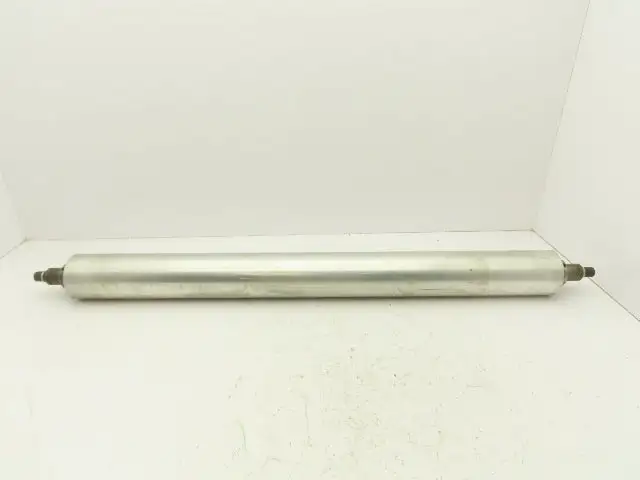 3.25"x 34" Aluminum Conveyor Pulley Roller 38" OAL 1.25" Shaft