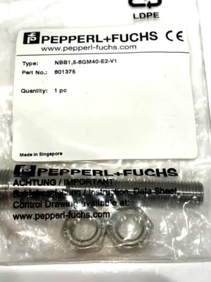 NEW PEPPERL+FUCHS 801375 PROXIMITY SENSOR NBB1.5-8GM40-E2-V1