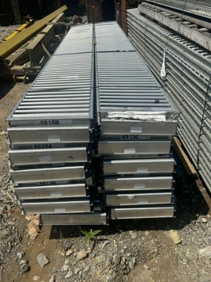 Unex Span Track 14″ x 144″ Gravity Roller Conveyor Flow Racking Conveyor