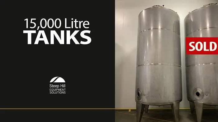 15,000 Litre SS Tanks