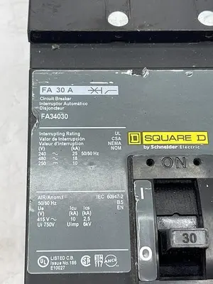 Used SQUARE D SQUARE D FA3403 Misc Electrical & Power Parts | ND Industrial Surplus #1216261