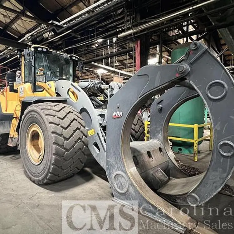 Used 2023 VOLVO L260H WHEEL LOADER WITH LOG FORKS Log Loader North Carolina US | CAROLINA MACHINERY SALES #1146642