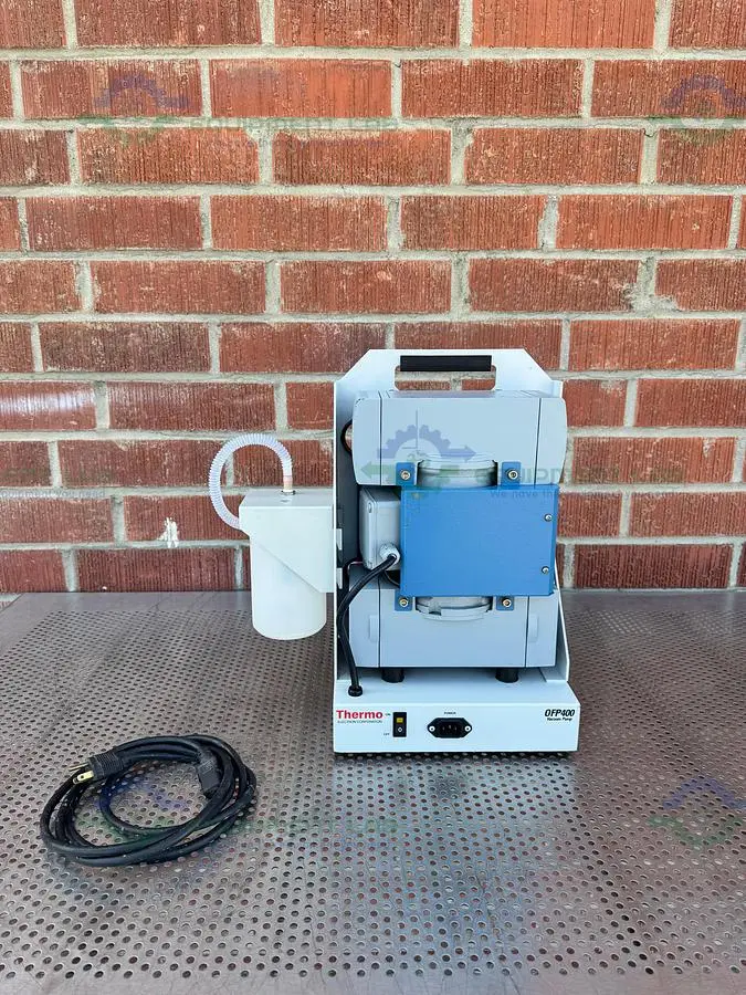 USED THERMO FISHER OFP400-115 OIL FREE VACUUM PUMP 115V 50/60 HZ, 2 AMP