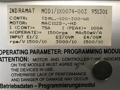 USED INDRAMAT TDM1.. - 100 - 300 - W1