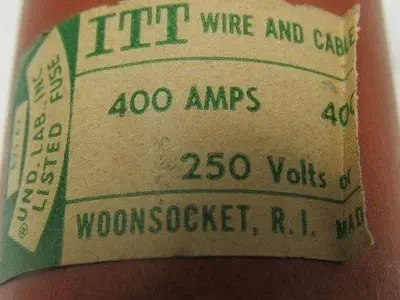 ITT 400A 250V fuse