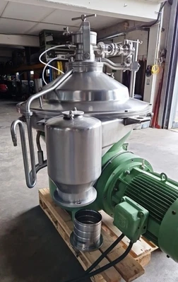 Westfalia SB 80-47-076 hermetic clarifier centrifuge, 316SS.