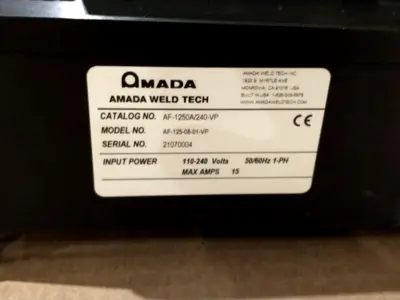 Used AMADA AF-1250A/240-VP, HF-2500A/240BMK, AF-125-08-01-VP Seam Welders Michigan US | Maverick Industrial Sales #1398275