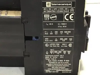USED TELEMECANIQUE LP1D2510