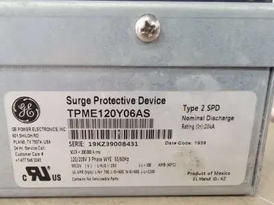 USED GENERAL ELECTRIC TPME120Y06AS