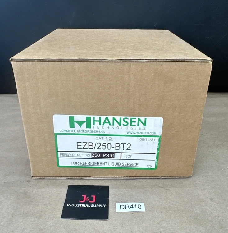 New | in-Stock Hansen EZB/250-BT2 Valves/Fittings Indiana US | J&J Industrial Supply #935867