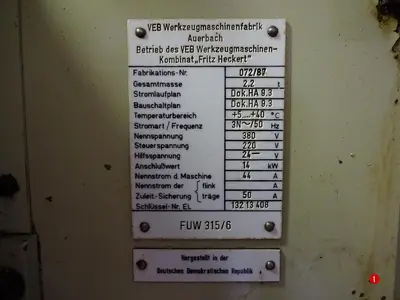 Used 1986 WMW FUW 315/6 Universal Mills CZ | Amaron s.r.o. #1061005
