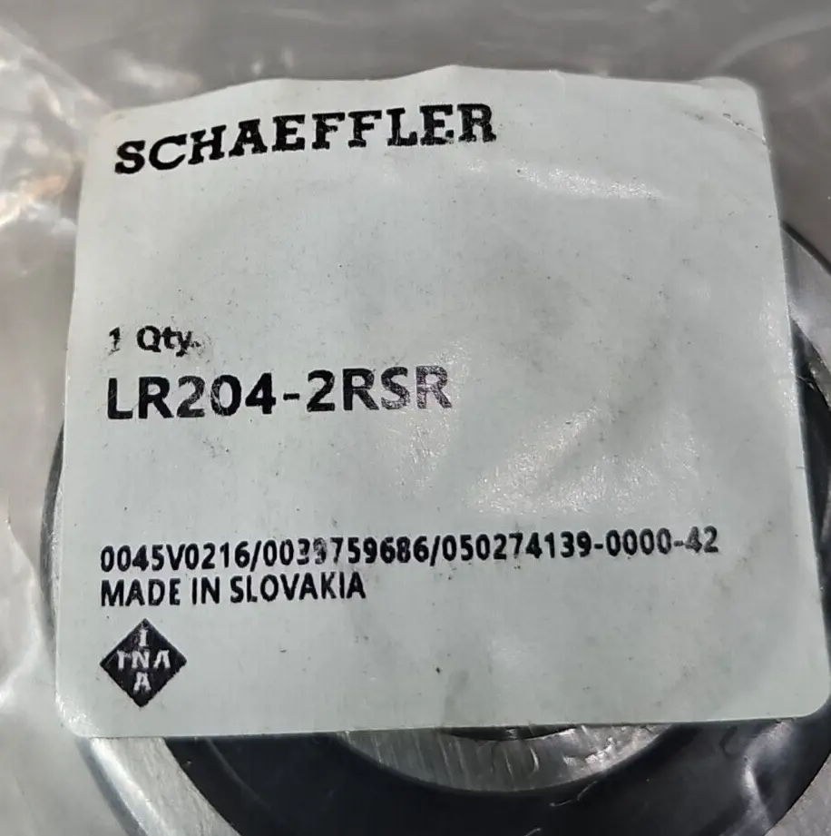 Schaeffler Bearings LR204-2RSR Yoke type track roller (BIN434)