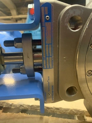 Jamesbury 6" Butterfly Valve with Pneumatic Actuator and Positioner New Storeroom Spare