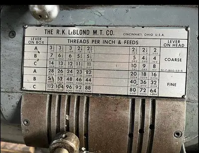 21/22.25" x 72" LEBLOND "REGAL" ENGINE LATHE w/DIGITAL READOUTS