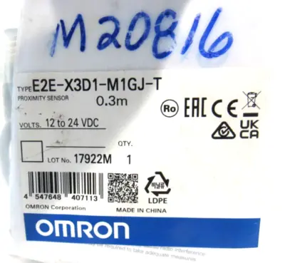 NEW OMRON E2E-X3D1-M1GJ-T PROXIMITY SENSOR E2EX3D1M1GJT