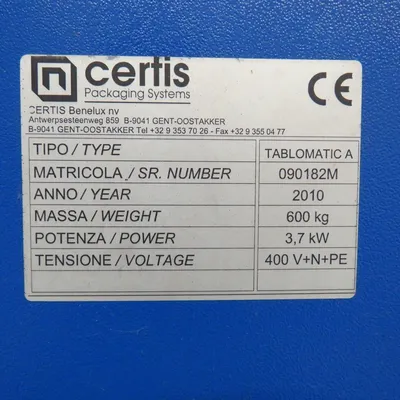 2010 CERTIS TABLOMATIC Enveloppe | Perry Equipment (7)