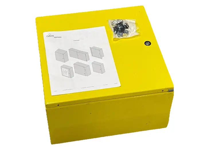 Used HOFFMAN CONCEPT SINGLE-DOOR ENCLOSURE 16" X 16" X 8" YELLOW STEEL Electrical Boxes | Maverick Industrial Sales #1119641