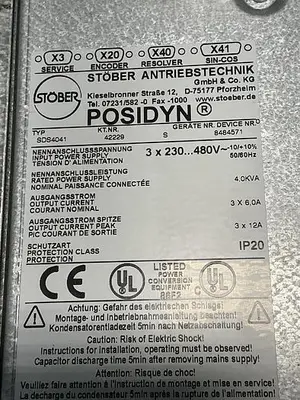 USED STOBER POSIDYN SDS4041
