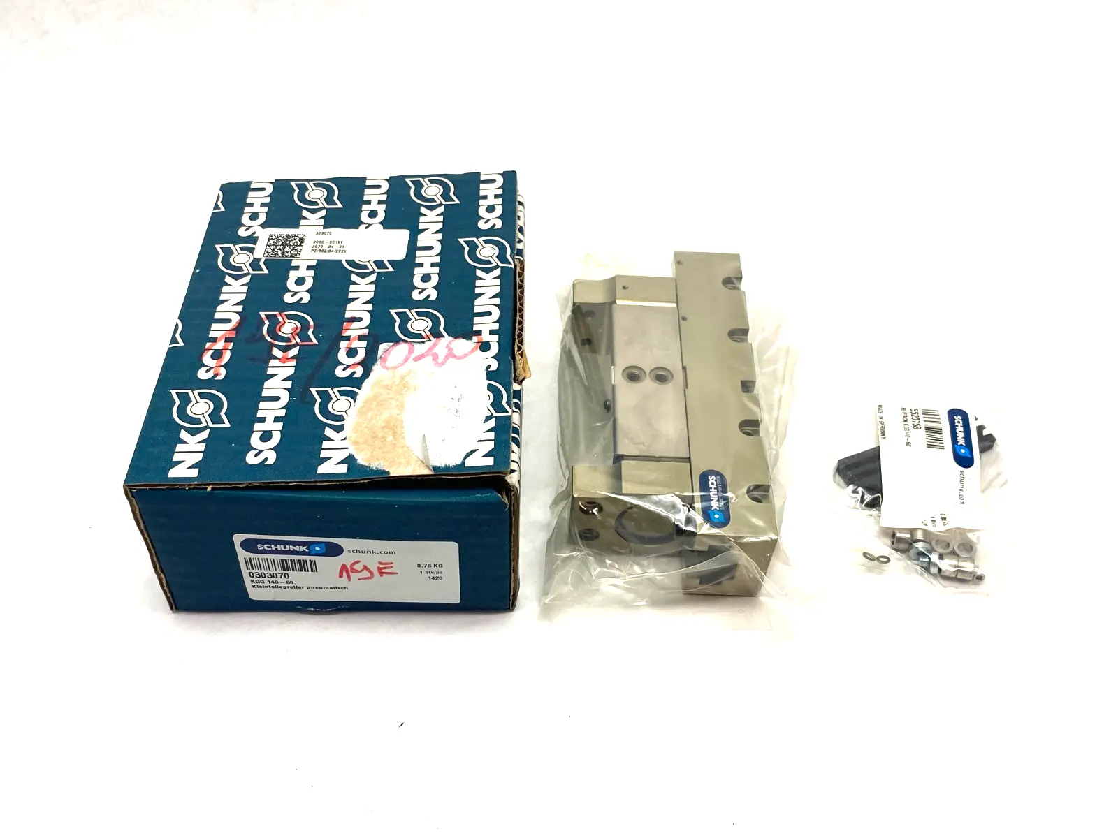 KGG 140-60, 0303070 | Schunk KGG 140-60 Small Component Gripper 30mm Stroke Per Jaw 0303070 - New Other