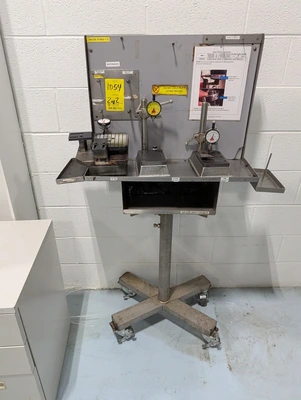 (2) Portable Gage Stands W/ Precision Tooling