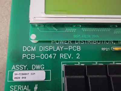 USED POWER DISTRIBUTION INC. PCB-0047