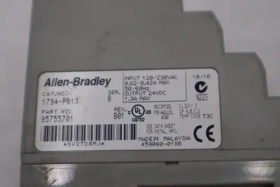 AB ALLEN BRADLEY 1794-PS13 24VDC POWER SUPPLY I/O STOCK H1406A