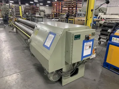 16' x .125" MONTGOMERY 4 ROLL MODEL 4R19710 HYDRAULIC POWER PLATE ROLL