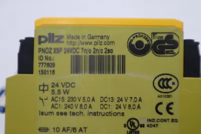 PNOZ X9P PILZ 24VDC SAFETY RELAY, PNOZX9P STOCK H1751