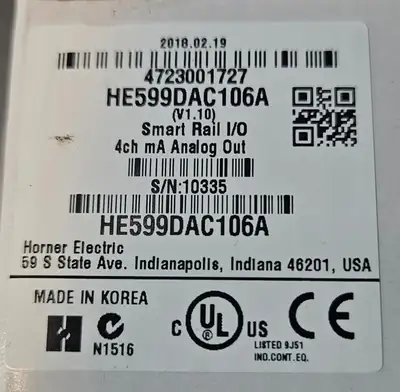 USED HORNER ELECTRIC Loc3B16