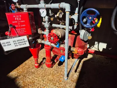 Containerized Foam Fire Suppression System w/ Deluge Valve, Potter Controls & Piping Manifold