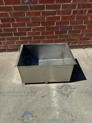 Unbranded Stainless Steel Weighing Bucket 32" x 16" x 24", 45 Gallon