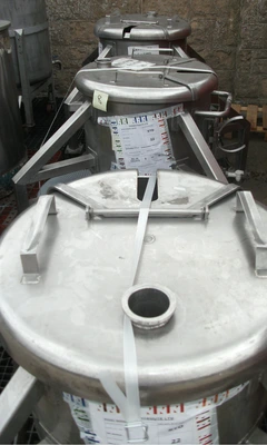 110 L S/S Open Top Trolley Tank