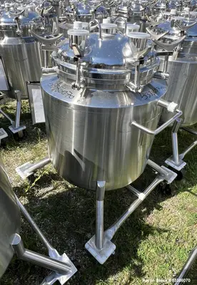 Used Jacketed Stainless Steel Tank with 8-10” Discharge Height
