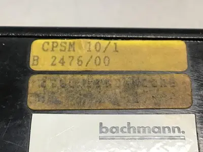 USED BACHMANN CPSM 10/1