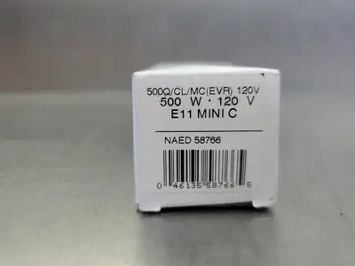 SYLVANIA 500Q/CL/MC(EVR) 120V 500W TUNGSTEN HALOGEN LAMP. 5E-19